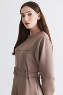 Belted Scuba Dress
