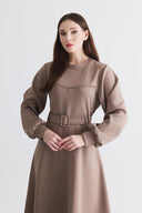 Belted Scuba Dress