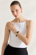 Bone Gold Detailed Bracelet