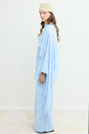 Self-Patterned Shawl Collar Set