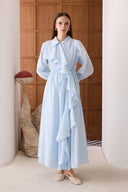 Kenneth Ruffled Voile Dress