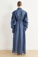 Ruffle-Sleeve Abaya