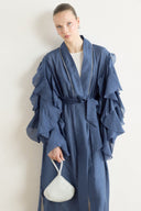 Ruffle-Sleeve Abaya