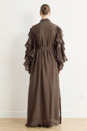 Kol Fırfırlı Abaya