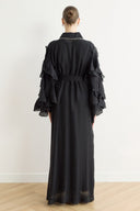 Kol Fırfırlı Abaya