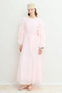 Ruffle Sleeve Lace Dress