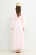 Ruffle Sleeve Lace Dress