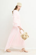 Ruffle Sleeve Lace Dress