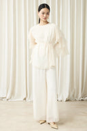 Sleeve Ruffle Chiffon Set