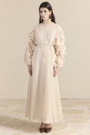 Ruffled Sleeve Dress