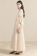 Ruffled Sleeve Dress
