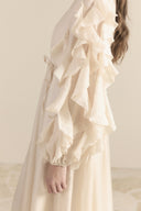 Ruffled Sleeve Dress