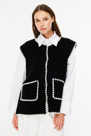 Contrast Stitch Vest