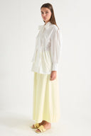 Tie-Neck Balloon Sleeve Blouse