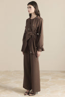 Double-Breasted Stone-Embellished Suit