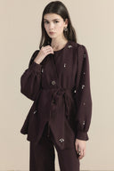 Double-Breasted Embellished Suit