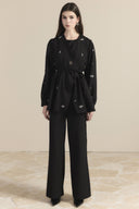 Double-Breasted Embellished Suit
