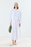 Kylea Ribbed Front Lace-Up Linen Set