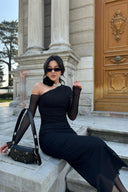 Ladivine Tulle Detail Dress