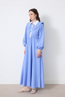 Lana Collar Buttoned Striped Dress