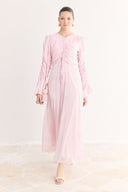 Lara Patterned Printed Tulle Chiffon Dress