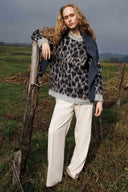 Leopar Desenli Kazak