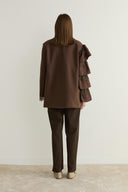 Louie Sleeve-Detail Double-Breasted Jacket