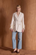 Lunara Faux Fur Trim Jacket