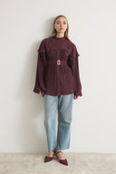 Lyra Pleated Buckle Shirt