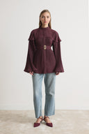 Lyra Pleated Buckle Shirt