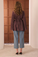 Margela Patterned Box-Pleated Shirt