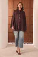 Margela Patterned Box-Pleated Shirt