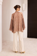Margela Patterned Box-Pleated Shirt
