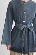 Maria Belted Denim Jacket
