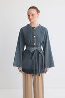 Maria Belted Denim Jacket