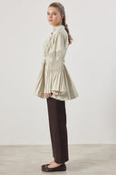 Martha Button-Down Shirt with Waist Tie