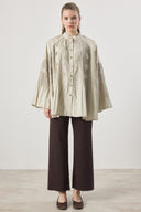 Martha Button-Down Shirt with Waist Tie