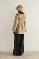 Mary Belted Goldfox Coat