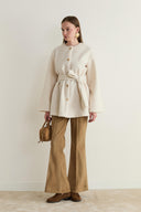 Mary Belted Goldfox Coat