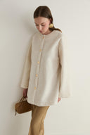 Mary Belted Goldfox Coat