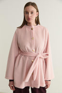 Mary Belted Goldfox Coat