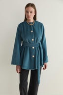 Mary Belted Goldfox Coat