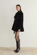 Mary Belted Goldfox Coat