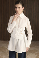 Maya Wide Belted Shirt