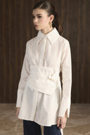 Maya Wide Belted Shirt