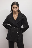 Meis Sim Striped Double-Breasted Suit