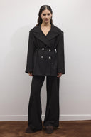 Meis Sim Striped Double-Breasted Suit