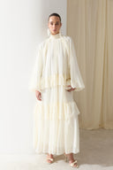 Meli Tiered Chiffon Dress