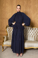 Meli Tiered Chiffon Dress