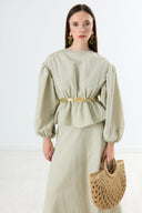 Mellina Belted Skirt Set